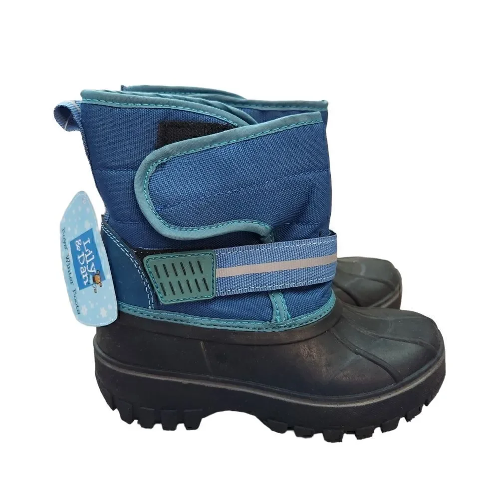 Lily & Dan Boy's Winter Boots Size 11/12 New Blue
